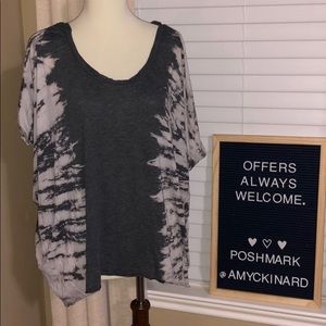 Lightweight tie dyed sides Top